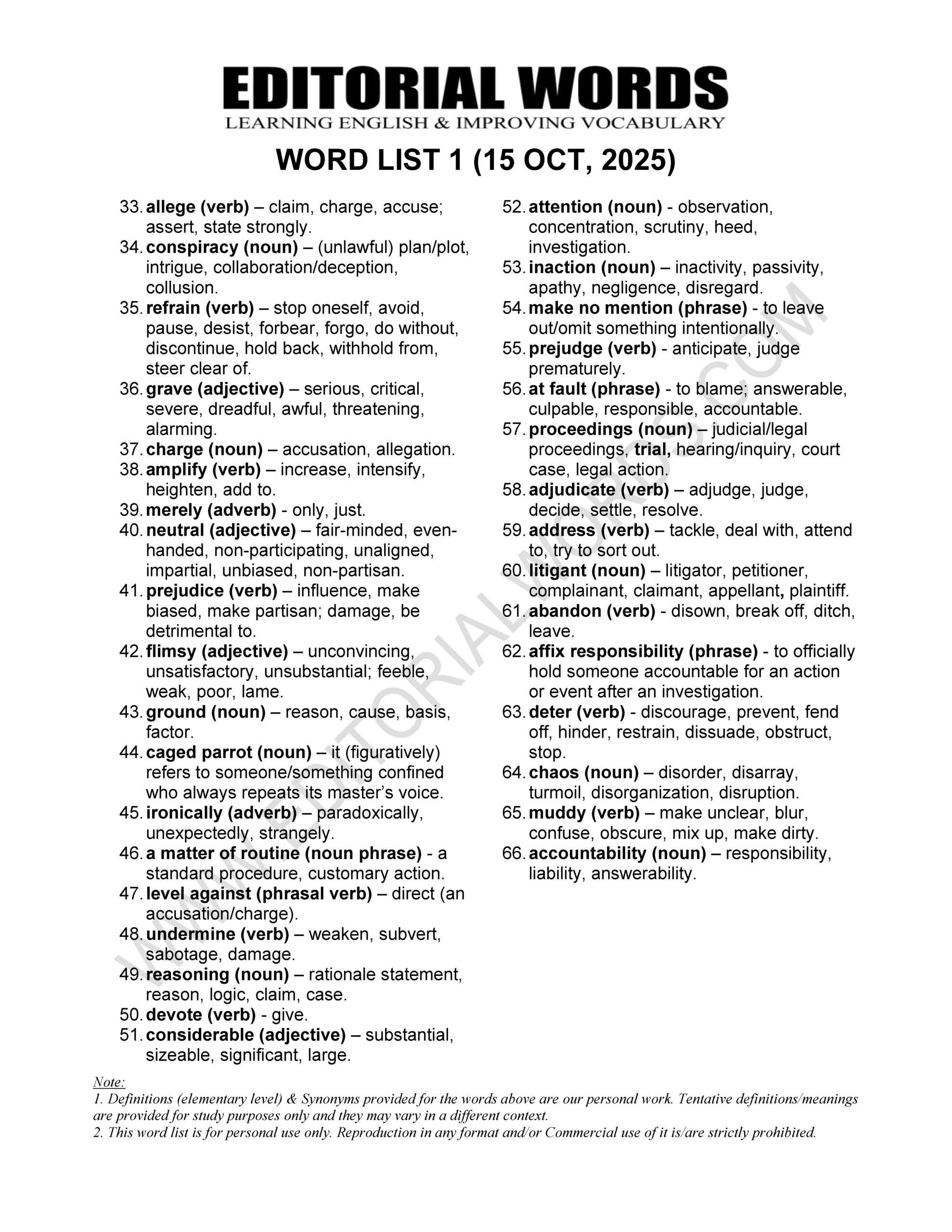 The Hindu Editorial (Flawed order) – Oct 15, 2025