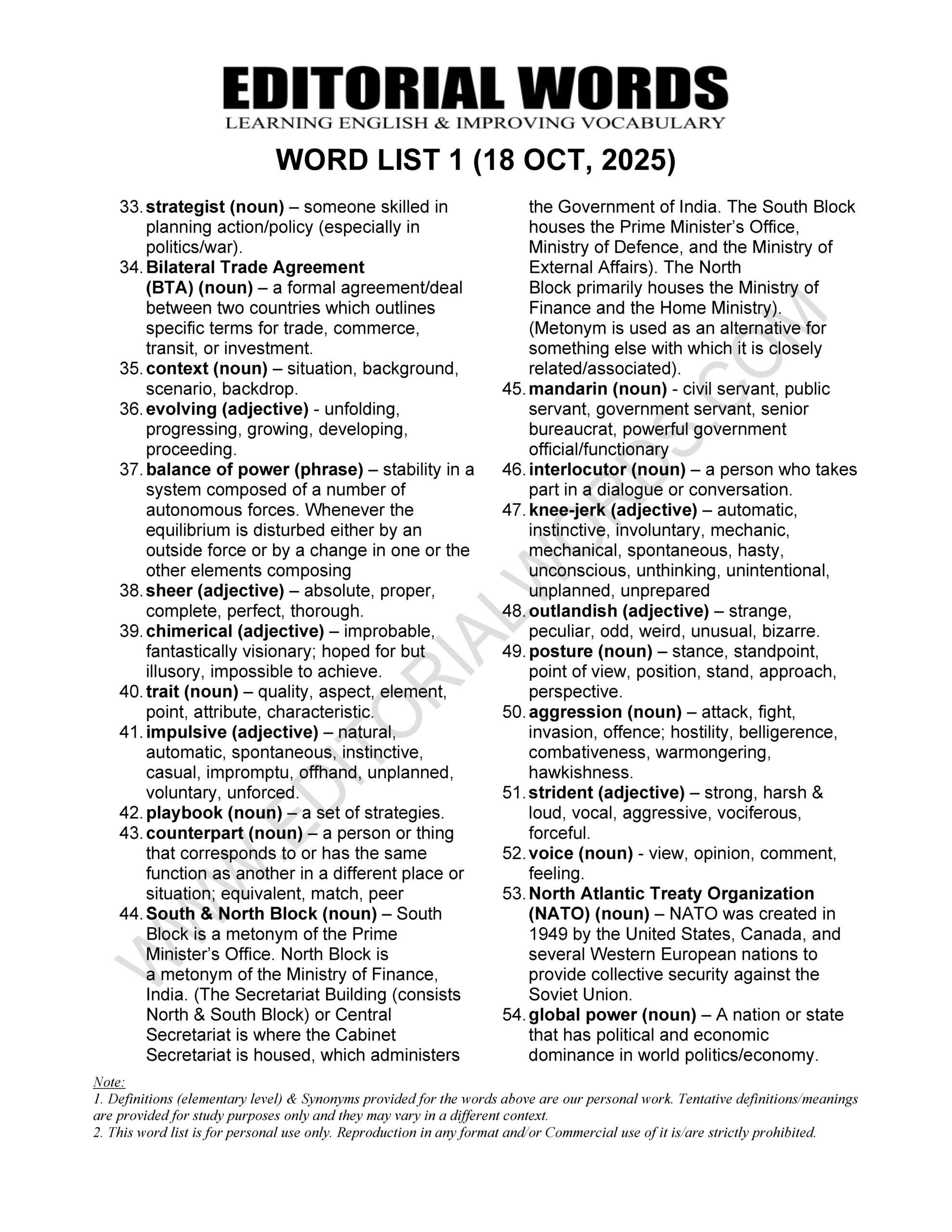 The Hindu Editorial (claim counterclaim) – Oct 18, 2025