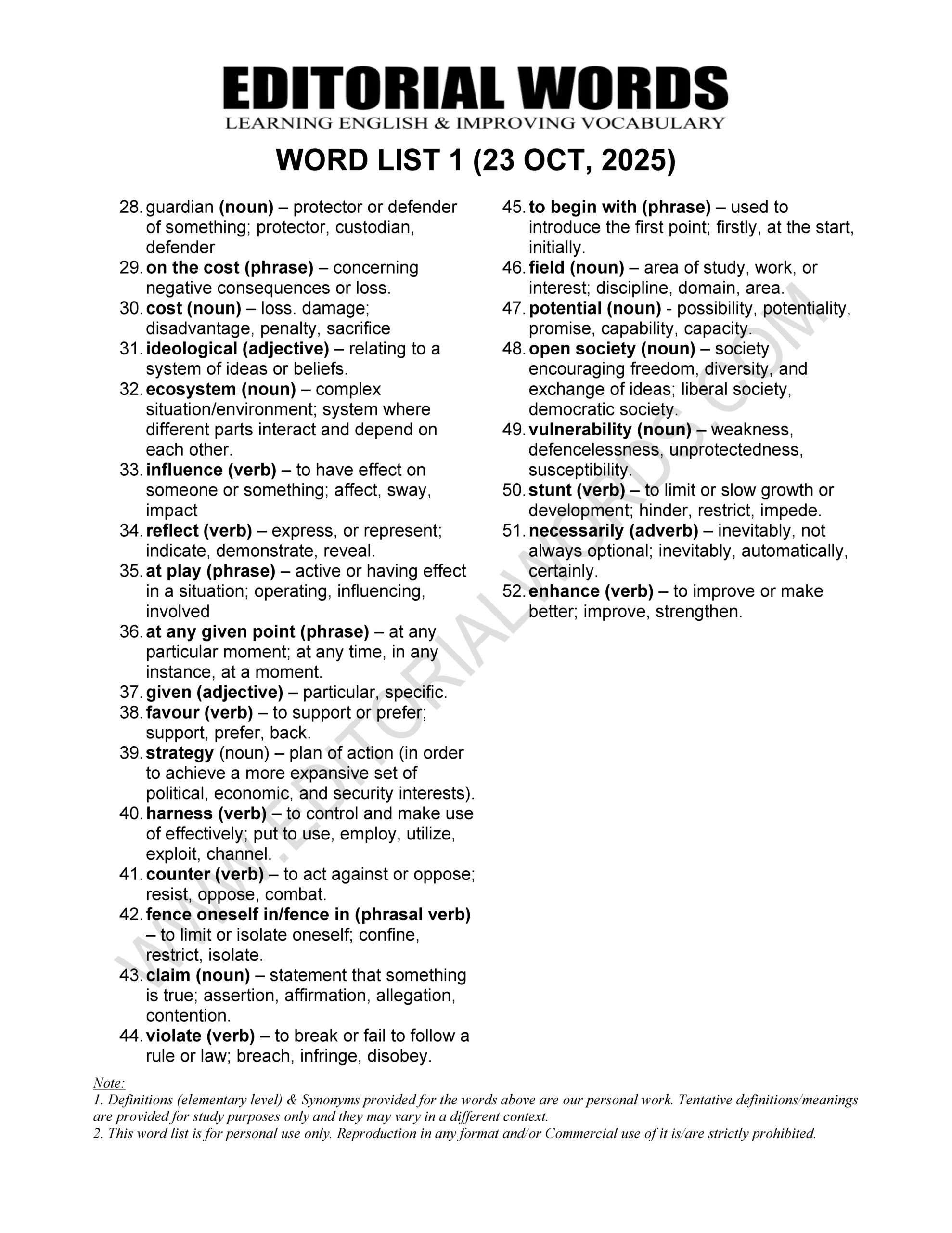 The Hindu Editorial (Free world) – Oct 23, 2025