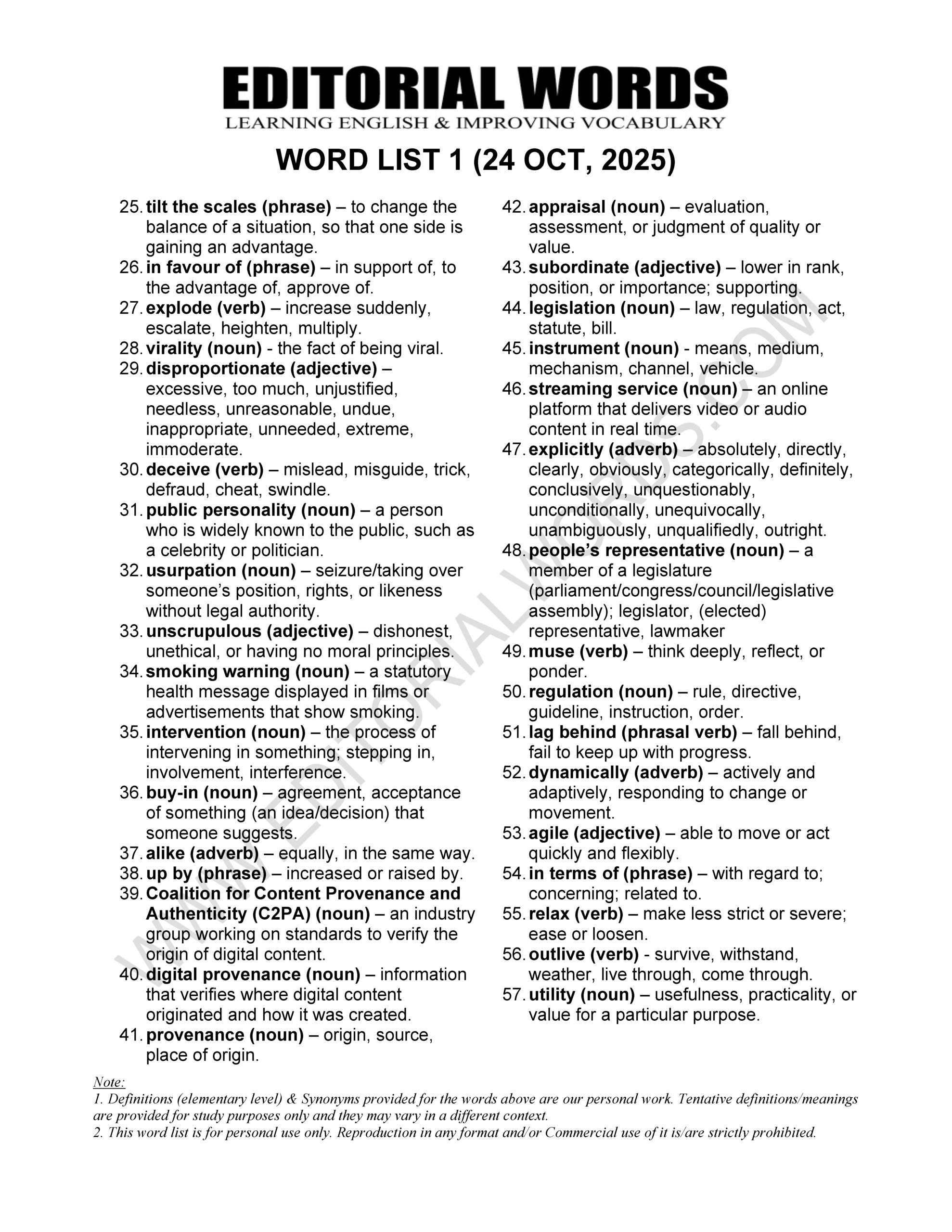 The Hindu Editorial (Synthetic media) – Oct 24, 2025