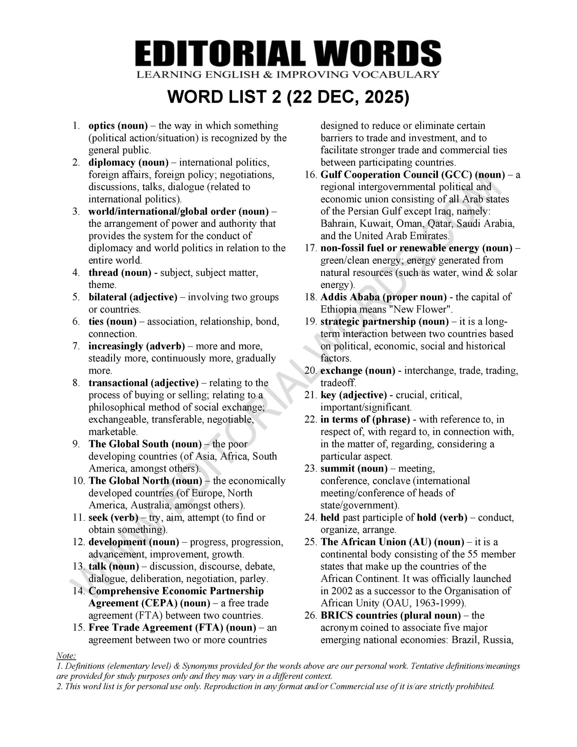 The Hindu Editorial (​​Beyond the optics) – Dec 22, 2025