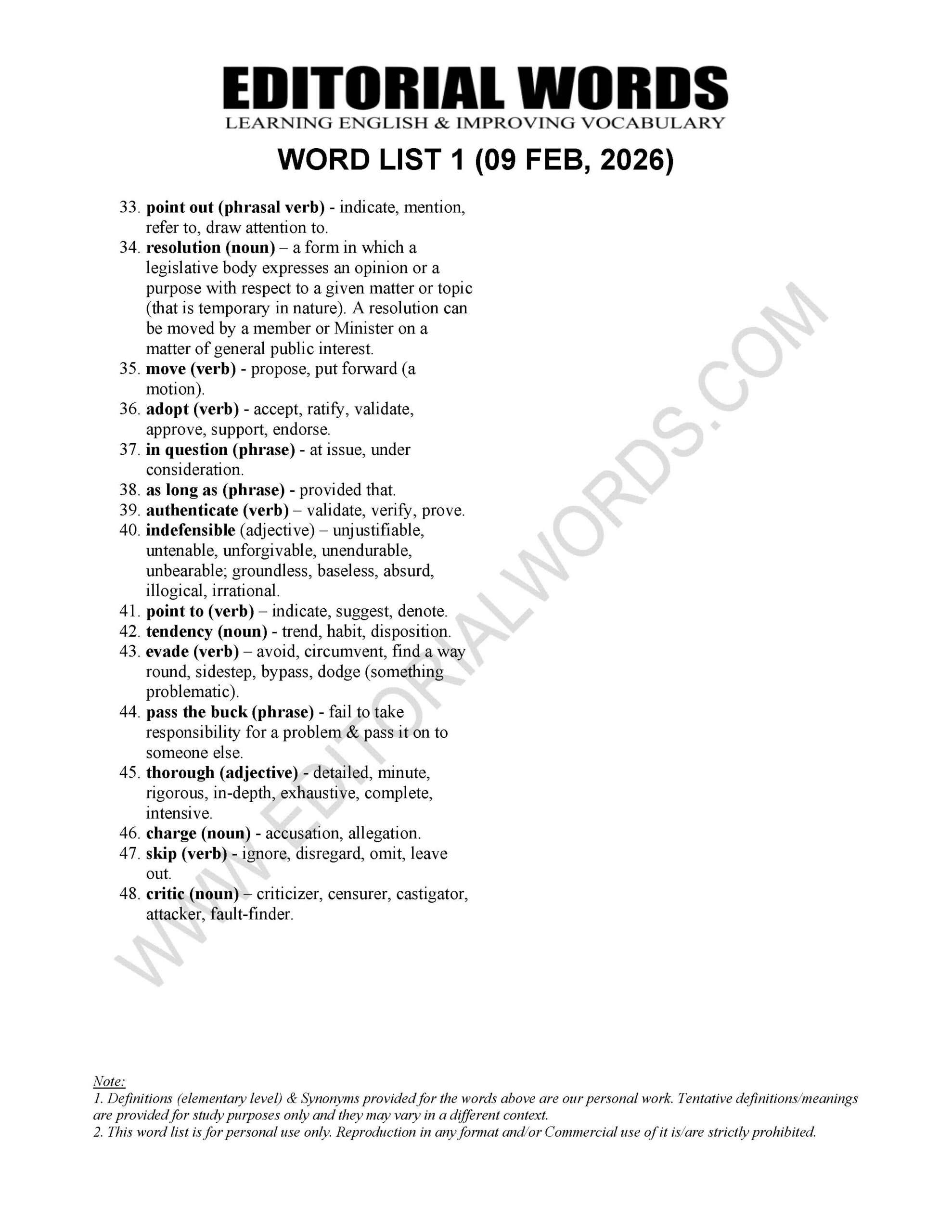 The Hindu Editorial (​Question and answer) – Feb 09, 2026
