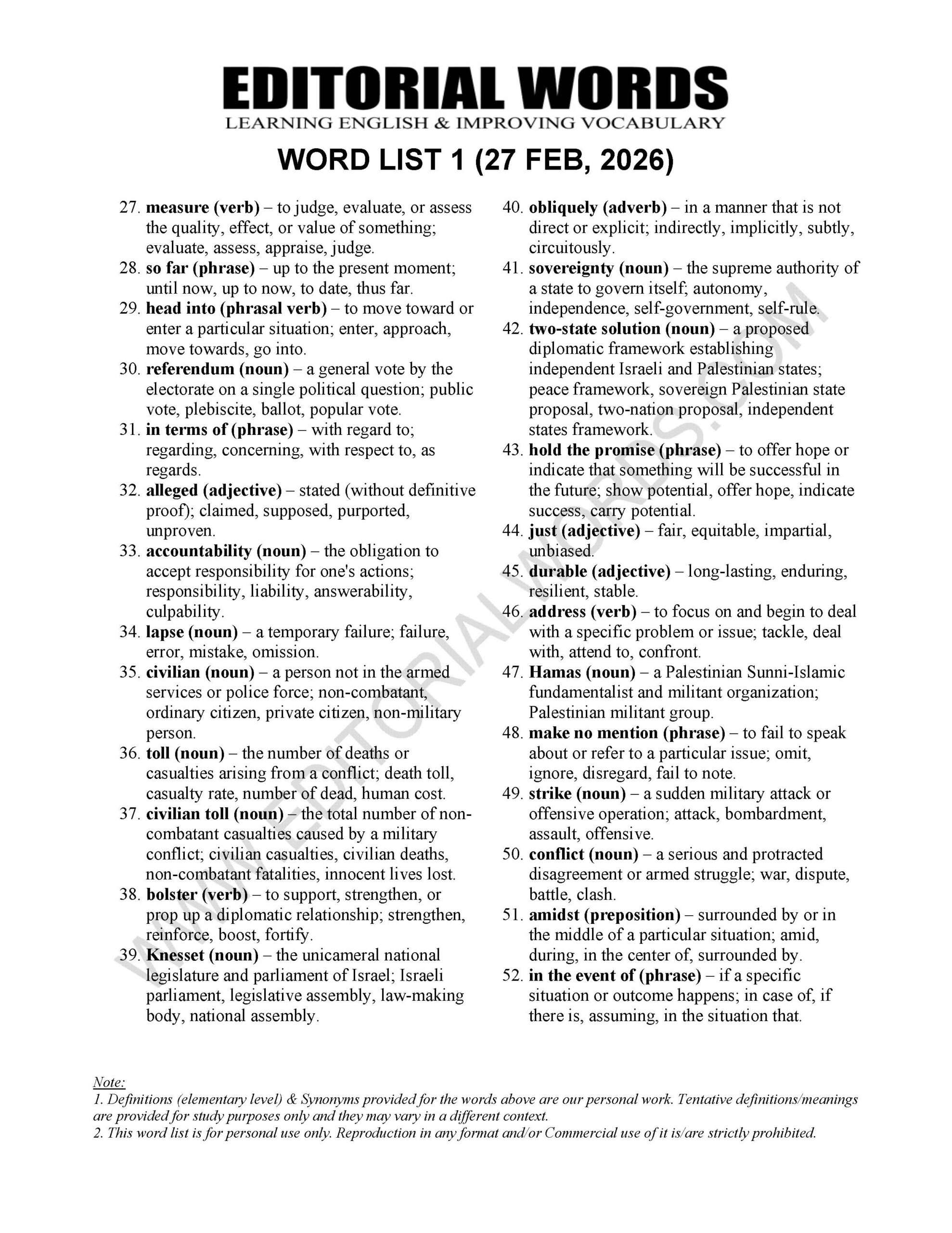 The Hindu Editorial (Taking sides) – Feb 27, 2026