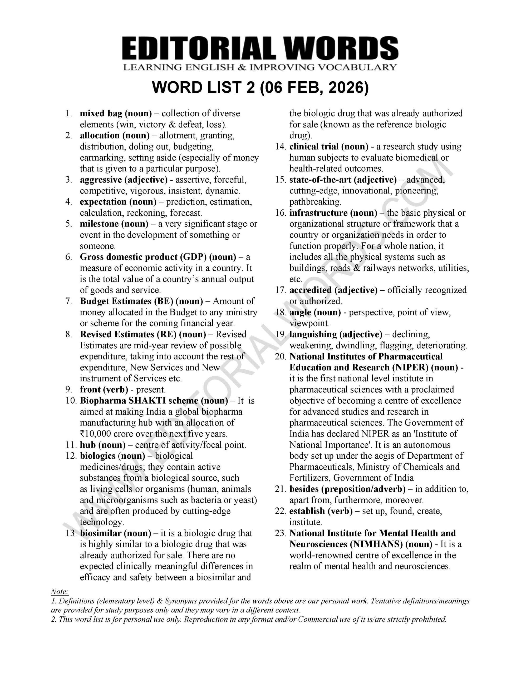 The Hindu Editorial (​More, and less) – Feb 06, 2026