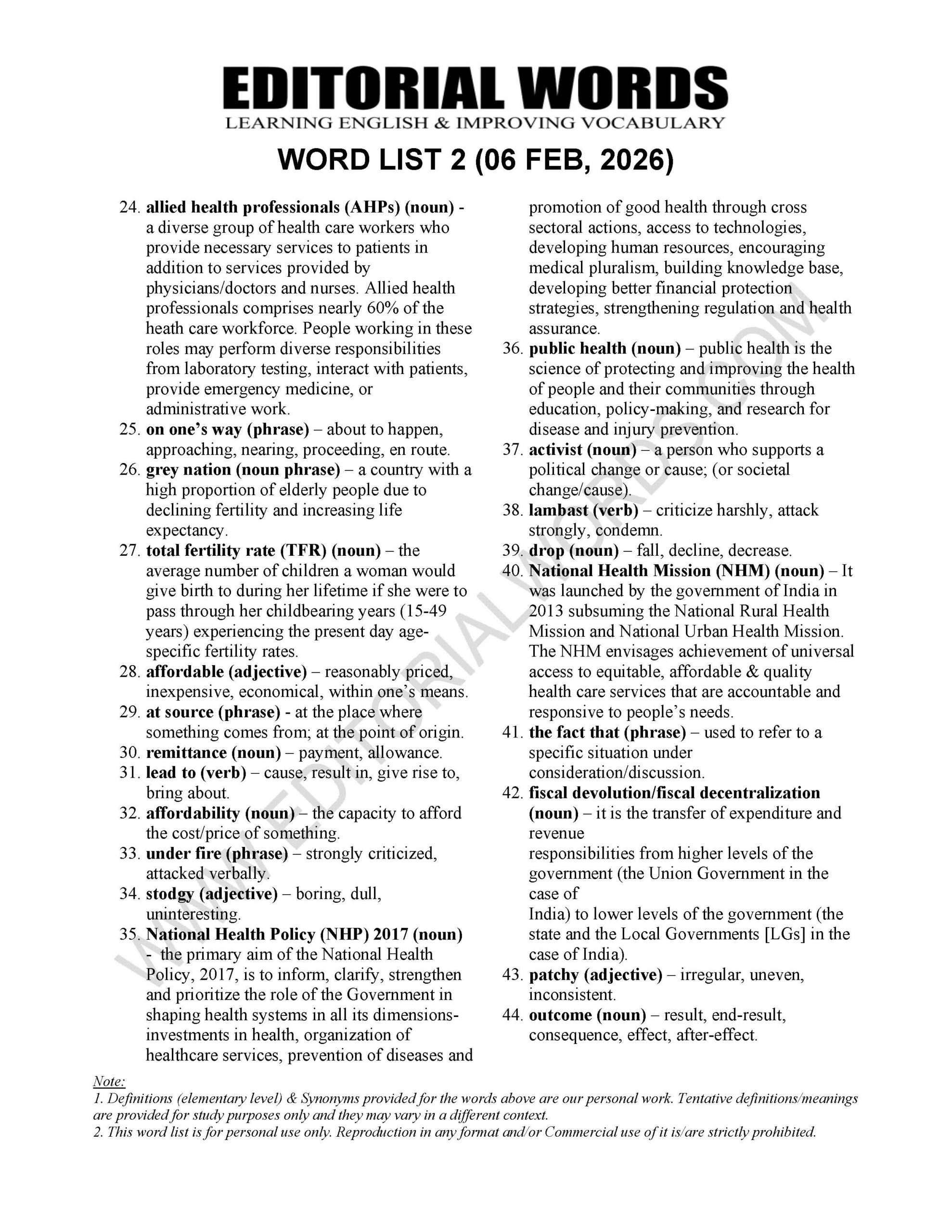 The Hindu Editorial (​More, and less) – Feb 06, 2026