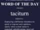 Word of the Day (taciturn)-23MAR26