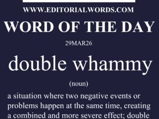 Word of the Day (double whammy)-29MAR26