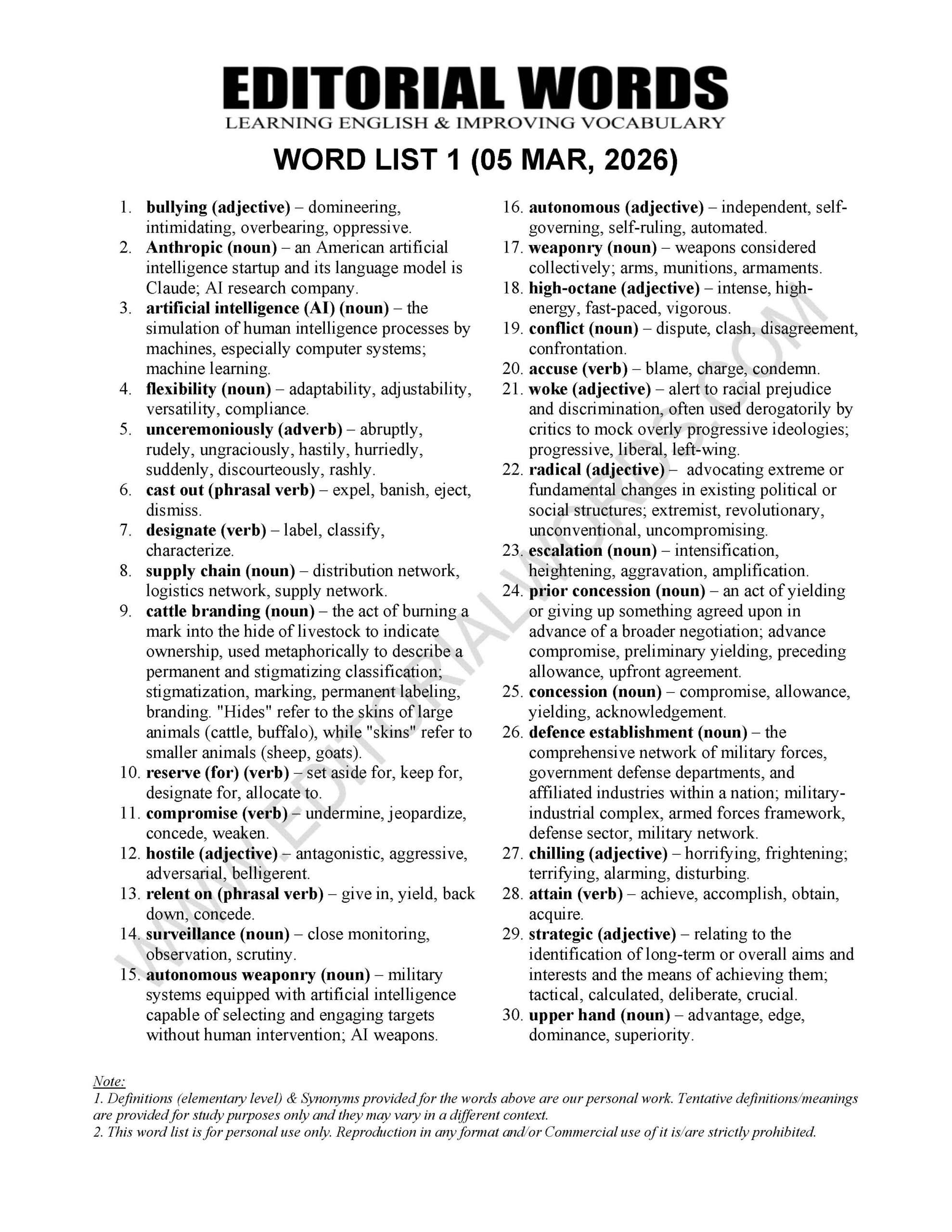 The Hindu Editorial (​​Bullying Anthropic) – Mar 05, 2026