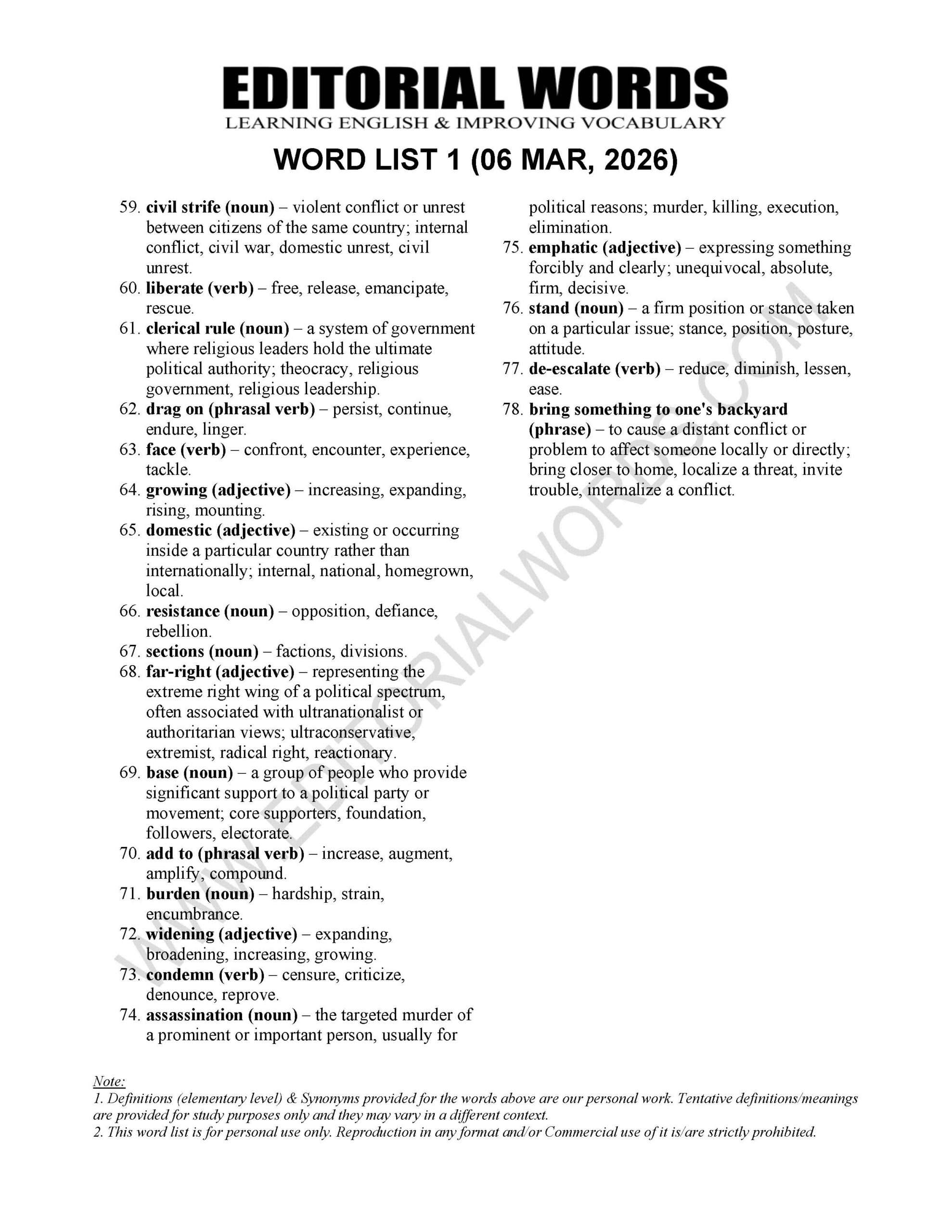 The Hindu Editorial (​​West Asia on fire) – Mar 06, 2026