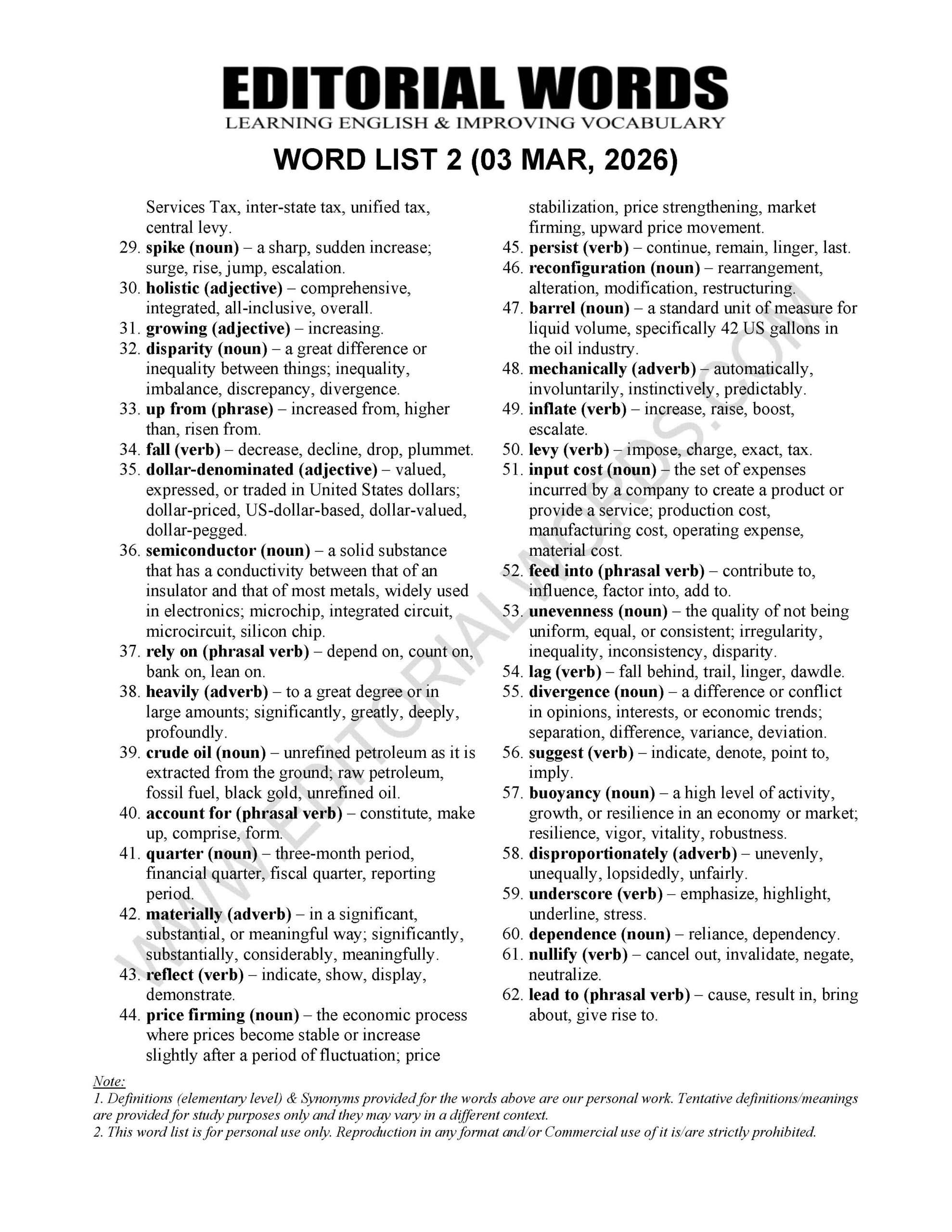 The Hindu Editorial (​​The waning sheen) – Mar 03, 2026