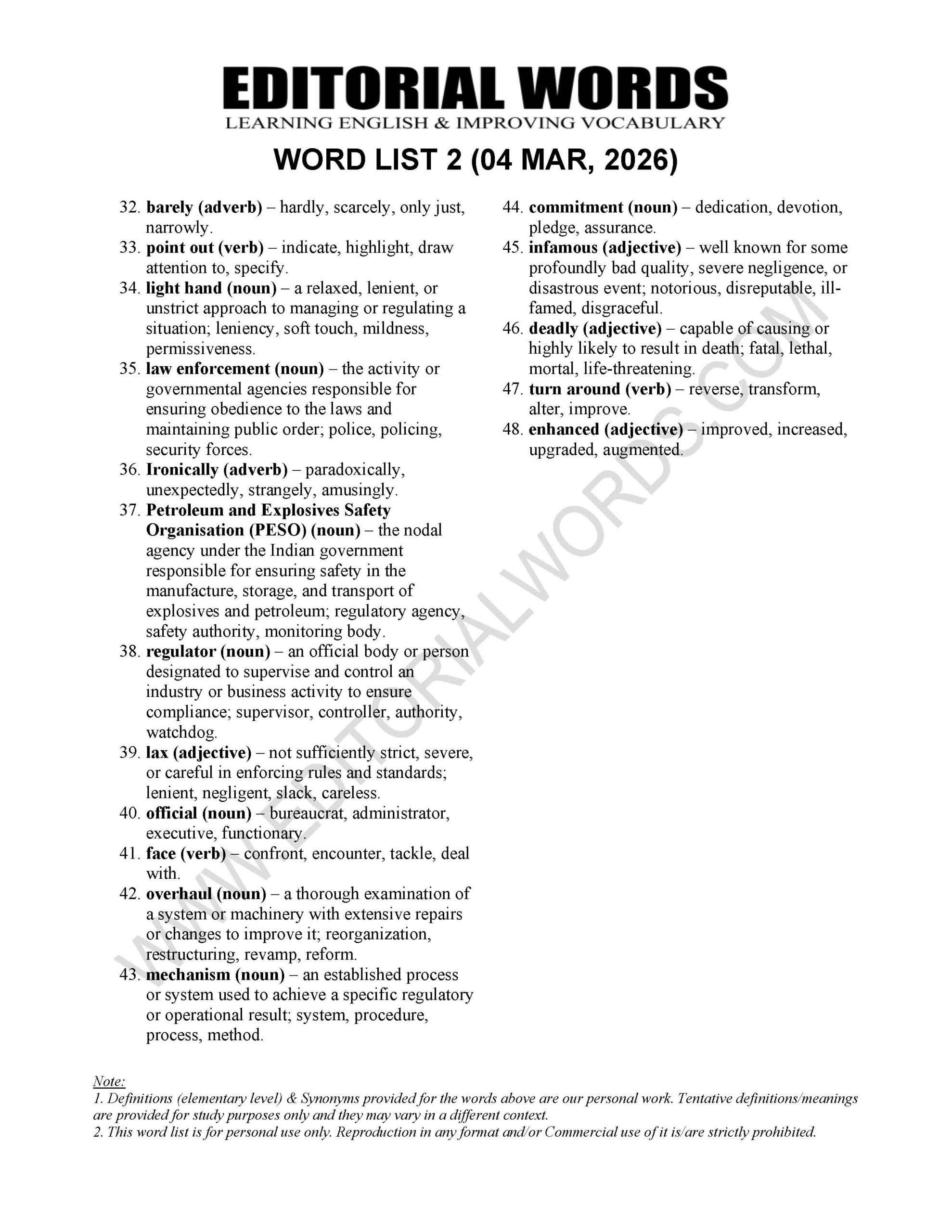 The Hindu Editorial (Safety last) – Mar 04, 2026