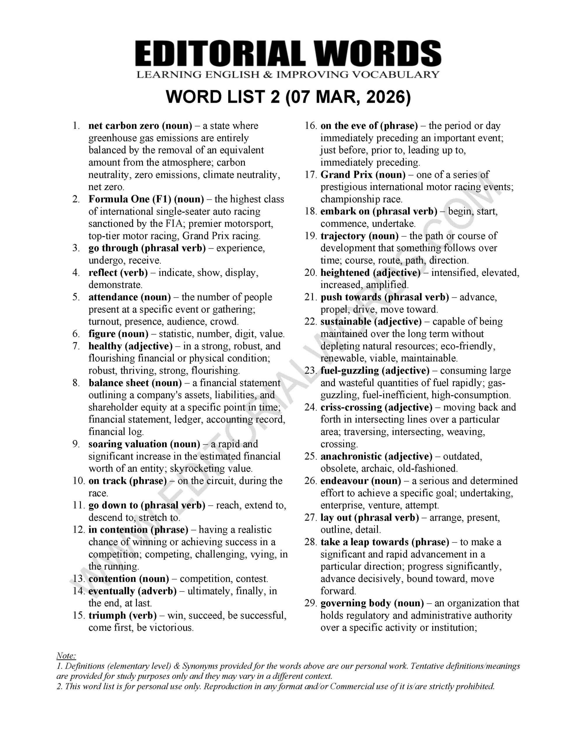 The Hindu Editorial (​​New formula) – Mar 07, 2026