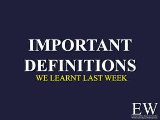 “Important Definitions” We Learnt Last Week (Apr 05-Apr 11, 2026)