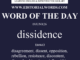 Word of the Day (dissidence)-09JUN26