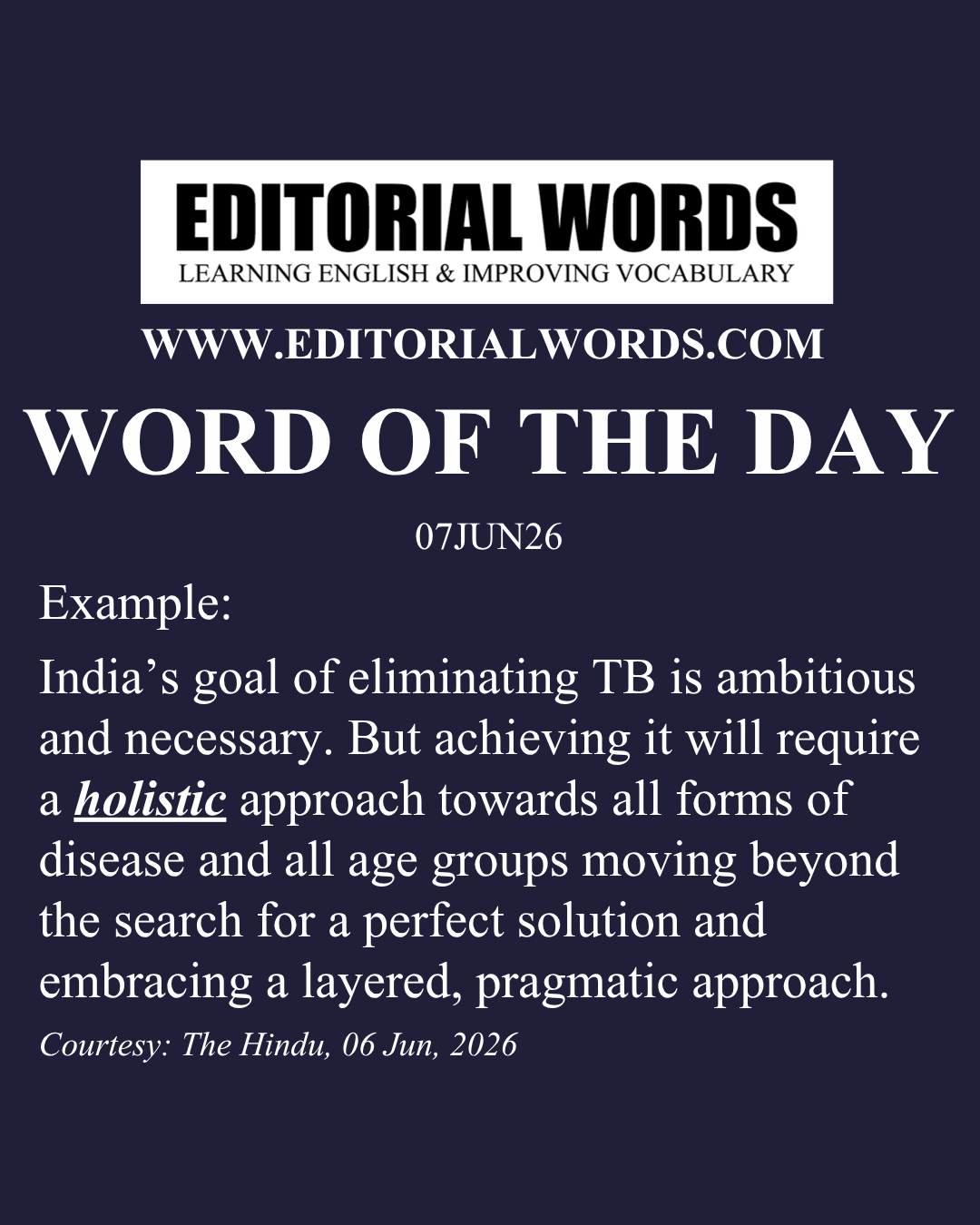 Word of the Day (holistic)-07JUN26 Word of the Day (holistic)-07JUN26